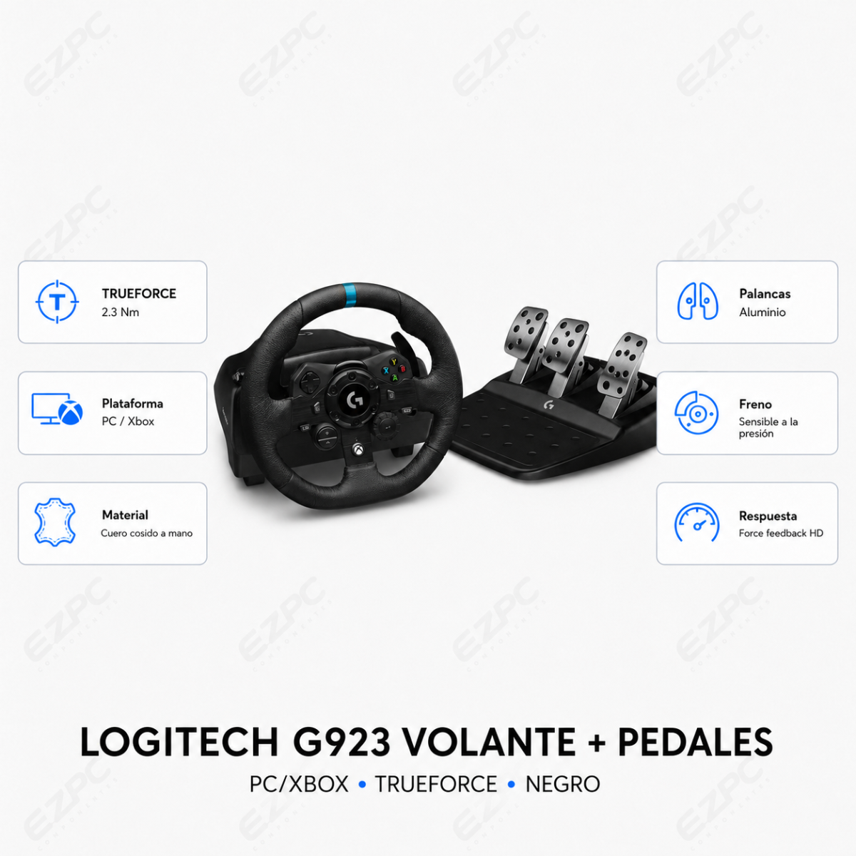 Logitech G923 Volante + Pedales, PC/Xbox (941-000157)